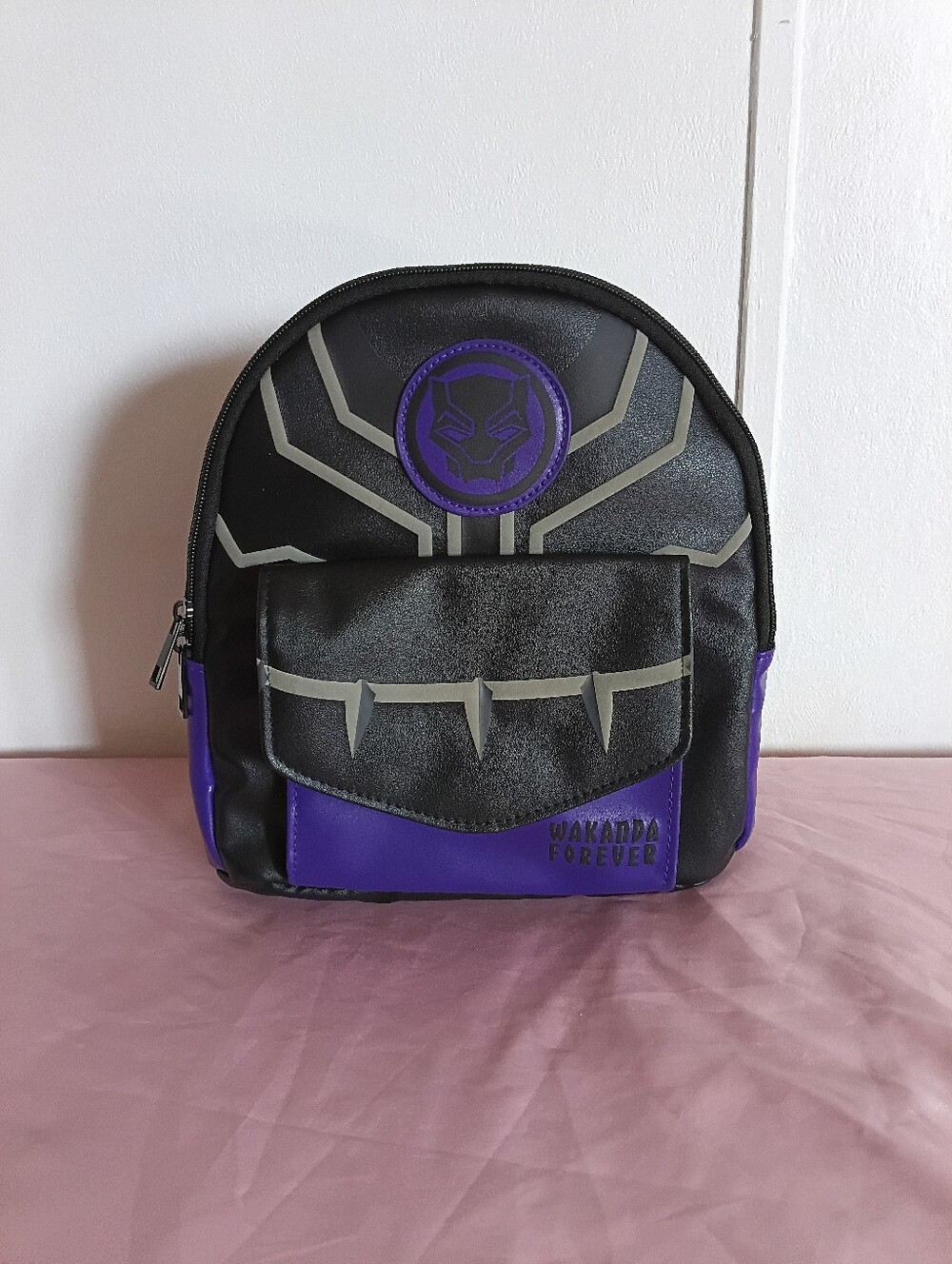 Limited Marvel Black Panther Backpack Purple Black Mini Backpack Wakanda Forever